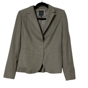 Luxe Women's Classic Gray Suit Jacket